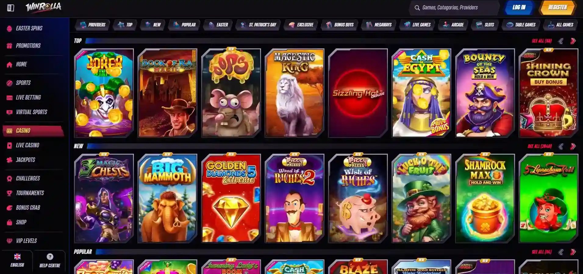 Winrolla Casino casino review section 3